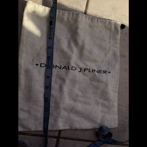 donald j pliner large dust bag purse shoes duffle handbag